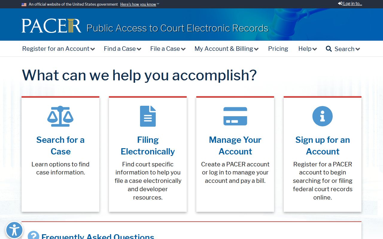 Hillsdale County criminal records through federal PACER access
